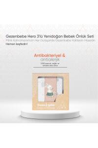 Gezenbebe Hero 3'lü Yenidoğan Bebek Önlük Seti Bunny - 8