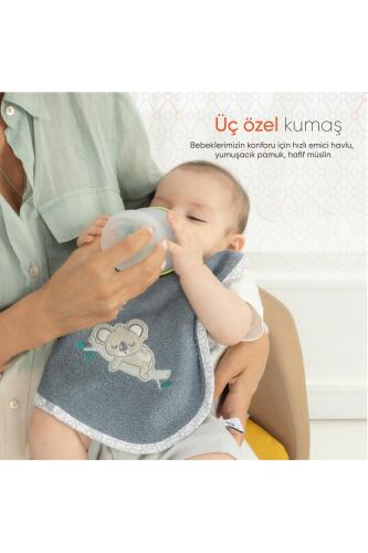 Gezenbebe Hero 3'lü Yenidoğan Bebek Önlük Seti Bunny - 9