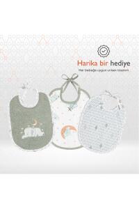 Gezenbebe Hero 3'lü Yenidoğan Bebek Önlük Seti Elephant - 7