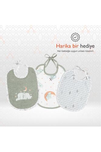Gezenbebe Hero 3'lü Yenidoğan Bebek Önlük Seti Elephant - 7