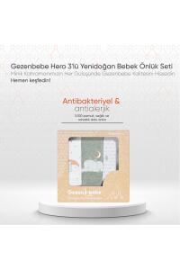 Gezenbebe Hero 3'lü Yenidoğan Bebek Önlük Seti Elephant - 8