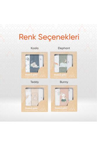 Gezenbebe Hero 3'lü Yenidoğan Bebek Önlük Seti Elephant - 9