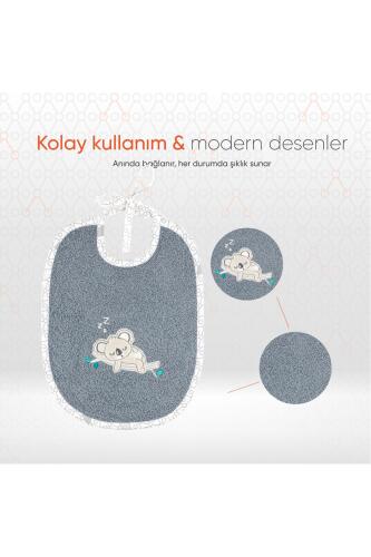 Gezenbebe Hero 3'lü Yenidoğan Bebek Önlük Seti Koala - 5