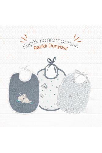 Gezenbebe Hero 3'lü Yenidoğan Bebek Önlük Seti Koala - 6