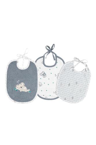 Gezenbebe Hero 3'lü Yenidoğan Bebek Önlük Seti Koala - 9