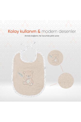 Gezenbebe Hero 3'lü Yenidoğan Bebek Önlük Seti Teddy - 5