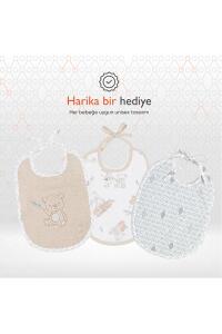 Gezenbebe Hero 3'lü Yenidoğan Bebek Önlük Seti Teddy - 7