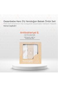 Gezenbebe Hero 3'lü Yenidoğan Bebek Önlük Seti Teddy - 8