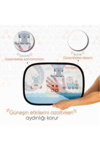 Gezenbebe Hero Araba İçin Bebek Güneşliği (2 Adet) - 5