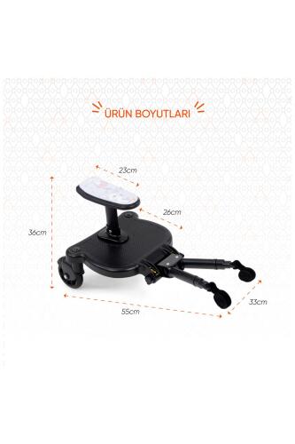 Gezenbebe Hero Bebek Arabaları İçin Oturaklı 2. Çocuk Aparatı Bunny - 11