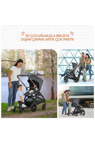 Gezenbebe Hero Bebek Arabaları İçin Oturaklı 2. Çocuk Aparatı Elephant - 3