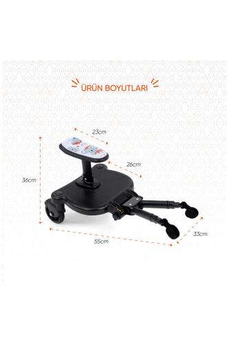 Gezenbebe Hero Bebek Arabaları İçin Oturaklı 2. Çocuk Aparatı Koala - 11