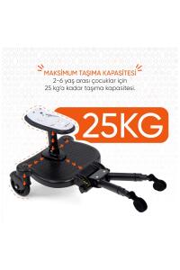 Gezenbebe Hero Bebek Arabaları İçin Oturaklı 2. Çocuk Aparatı Teddy - 7