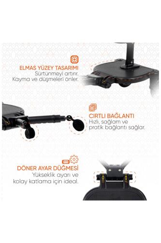 Gezenbebe Hero Bebek Arabaları İçin Oturaklı 2. Çocuk Aparatı Teddy - 8