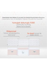 Gezenbebe Hero Bebek & Çocuklar İçin Nakışlı Karyola Kenar Koruyucu (40X180) Bunny - 2