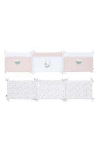 Gezenbebe Hero Bebek & Çocuklar İçin Nakışlı Karyola Kenar Koruyucu (40X180) Bunny - 10