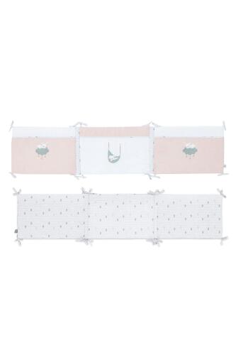 Gezenbebe Hero Bebek & Çocuklar İçin Nakışlı Karyola Kenar Koruyucu (40X180) Bunny - 10