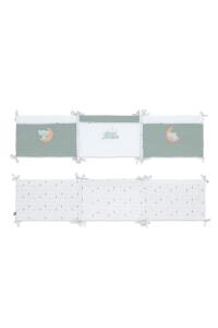 Gezenbebe Hero Bebek & Çocuklar İçin Nakışlı Karyola Kenar Koruyucu (40X180) Elephant 