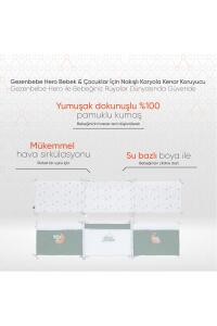 Gezenbebe Hero Bebek & Çocuklar İçin Nakışlı Karyola Kenar Koruyucu (40X180) Elephant - 2