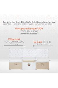 Gezenbebe Hero Bebek & Çocuklar İçin Nakışlı Karyola Kenar Koruyucu (40X180) Teddy - 2