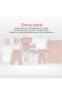 Gezenbebe Hero Bebek Hastane Çıkış Seti 11 Parça Bunny - 9
