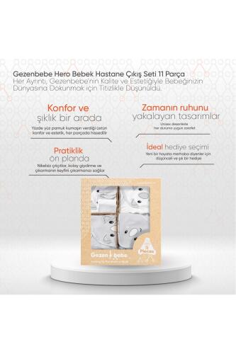 Gezenbebe Hero Bebek Hastane Çıkış Seti 11 Parça Koala - 2