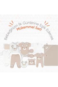 Gezenbebe Hero Bebek Hastane Çıkış Seti 11 Parça Teddy (Organik) - 5