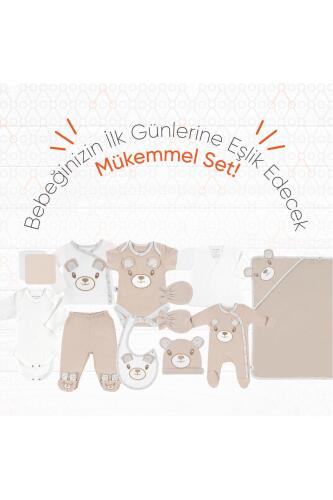 Gezenbebe Hero Bebek Hastane Çıkış Seti 11 Parça Teddy (Organik) - 5