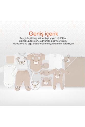 Gezenbebe Hero Bebek Hastane Çıkış Seti 11 Parça Teddy (Organik) - 9
