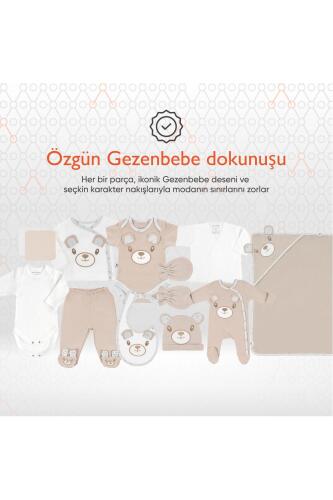 Gezenbebe Hero Bebek Hastane Çıkış Seti 11 Parça Teddy (Organik) - 13
