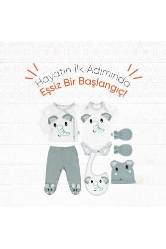 Gezenbebe Hero Bebek Hastane Çıkış Seti 6 Parça - Elephant - 5
