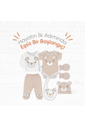 Gezenbebe Hero Bebek Hastane Çıkış Seti 6 Parça - Teddy - 15