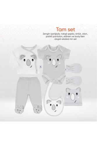 Gezenbebe Hero Bebek Hastane Çıkış Seti 6 Parça - Koala - 12