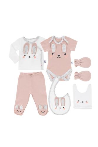 Gezenbebe Hero Bebek Hastane Çıkış Seti 6 Parça - Bunny - 6