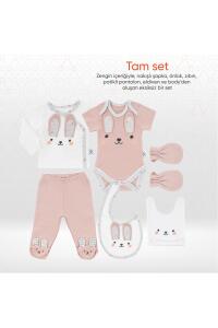 Gezenbebe Hero Bebek Hastane Çıkış Seti 6 Parça - Bunny - 12