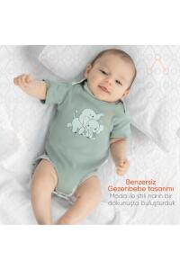 Gezenbebe Hero Bebekler İçin Kısa Kol Body - Elephant - 13