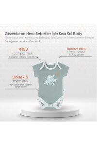 Gezenbebe Hero Bebekler İçin Kısa Kol Body - Elephant - 2