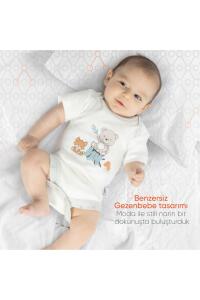 Gezenbebe Hero Bebekler İçin Kısa Kol Body - Teddy - 13