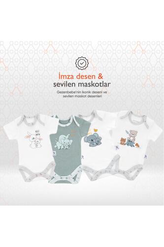 Gezenbebe Hero Bebekler İçin Kısa Kol Body - Bunny - 27