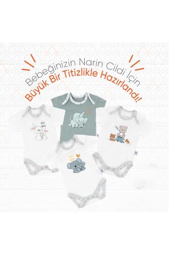 Gezenbebe Hero Bebekler İçin Kısa Kol Body - Bunny - 12