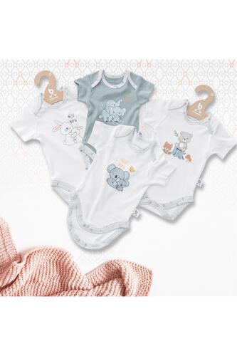 Gezenbebe Hero Bebekler İçin Kısa Kol Body - Bunny - 15