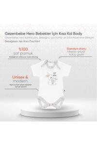 Gezenbebe Hero Bebekler İçin Kısa Kol Body - Bunny - 2