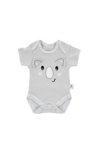 Gezenbebe Hero Bebekler İçin Nakışlı Kısa Kol Body - Koala - 16