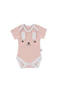 Gezenbebe Hero Bebekler İçin Nakışlı Kısa Kol Body - Bunny - 10