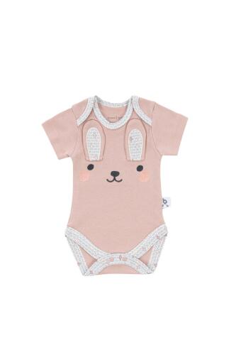 Gezenbebe Hero Bebekler İçin Nakışlı Kısa Kol Body - Bunny - 10