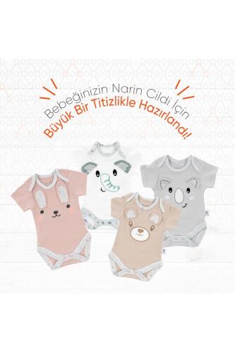 Gezenbebe Hero Bebekler İçin Nakışlı Kısa Kol Body - Bunny - 6