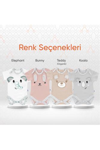 Gezenbebe Hero Bebekler İçin Nakışlı Kısa Kol Body - Bunny - 9