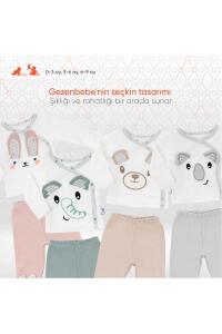 Gezenbebe Hero Bebekler İçin Nakışlı Zıbın & Patikli Pantolon Set - Teddy - 20