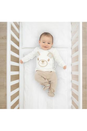 Gezenbebe Hero Bebekler İçin Nakışlı Zıbın & Patikli Pantolon Set - Teddy - 22