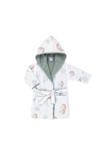 Gezenbebe Hero Desenli Müslin & Havlu Bebek Çocuk Bornozu - Elephant - 11